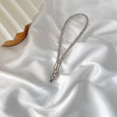 Rhinestone Wrist Strap for Phones – Elegant Diamond-Look Lanyard with Keyring | NZ Based